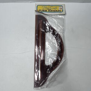 Vintage Brown Plastic  Purse Handles 1 Pair